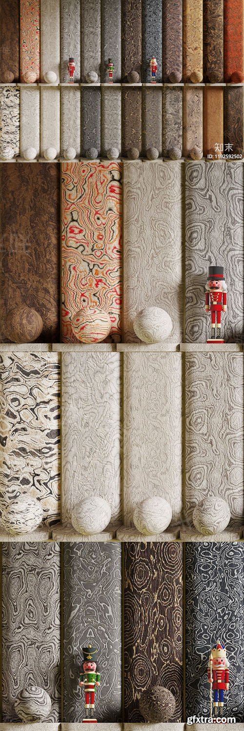 Italian Wood Veneer Textures for 3ds Max Italian Wood Veneer Textures for 3ds Max