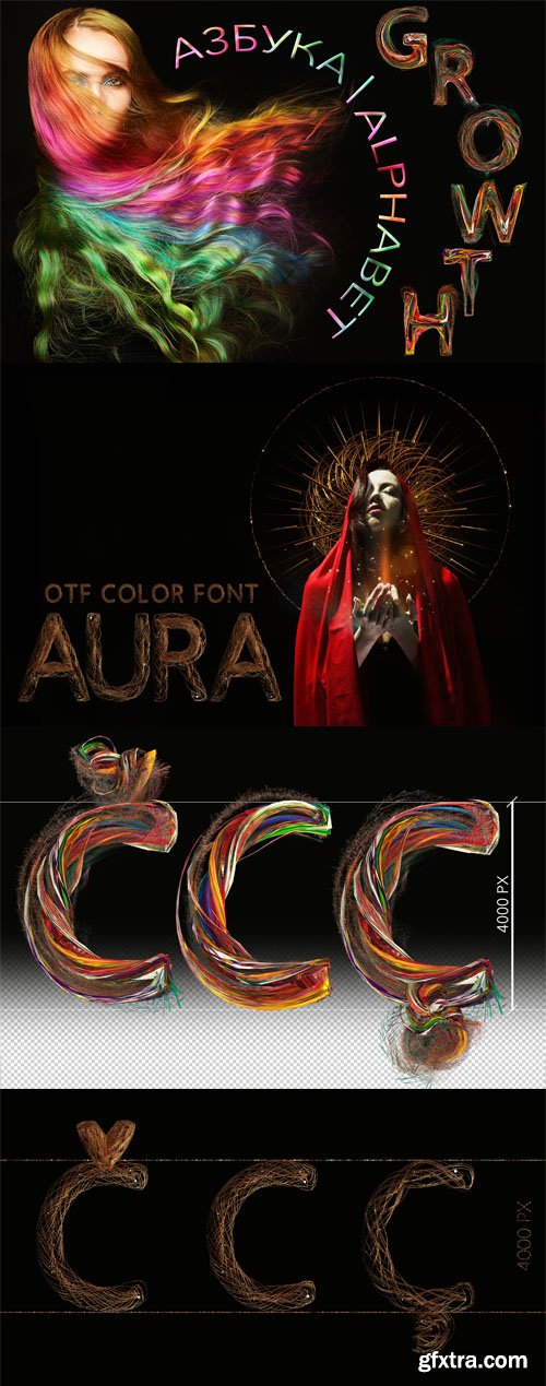 Growth & Aura - Color Fonts Growth & Aura - Color Fonts