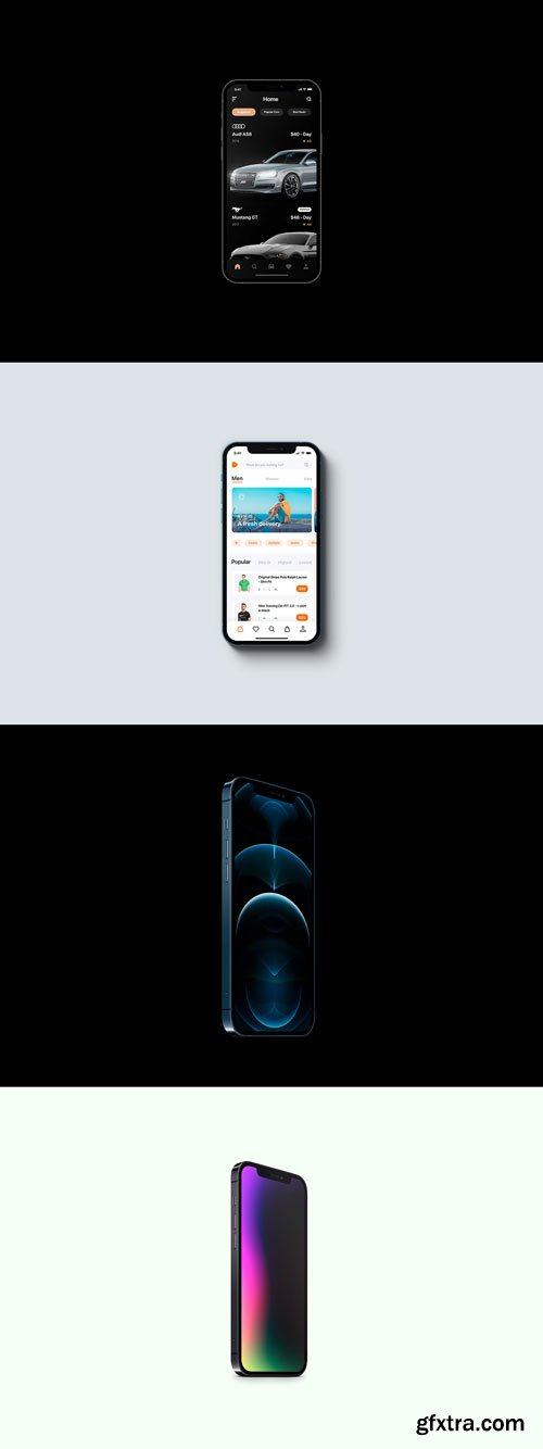 Asylab - iPhone 12 Pro - 20 Mockups Scenes