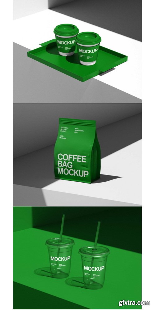 Showcase Mockup Studio - C3_Coffee Mockup Bundle