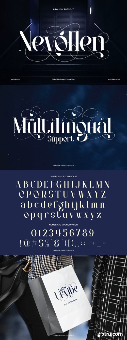 Nevollen - Modern Serif Font