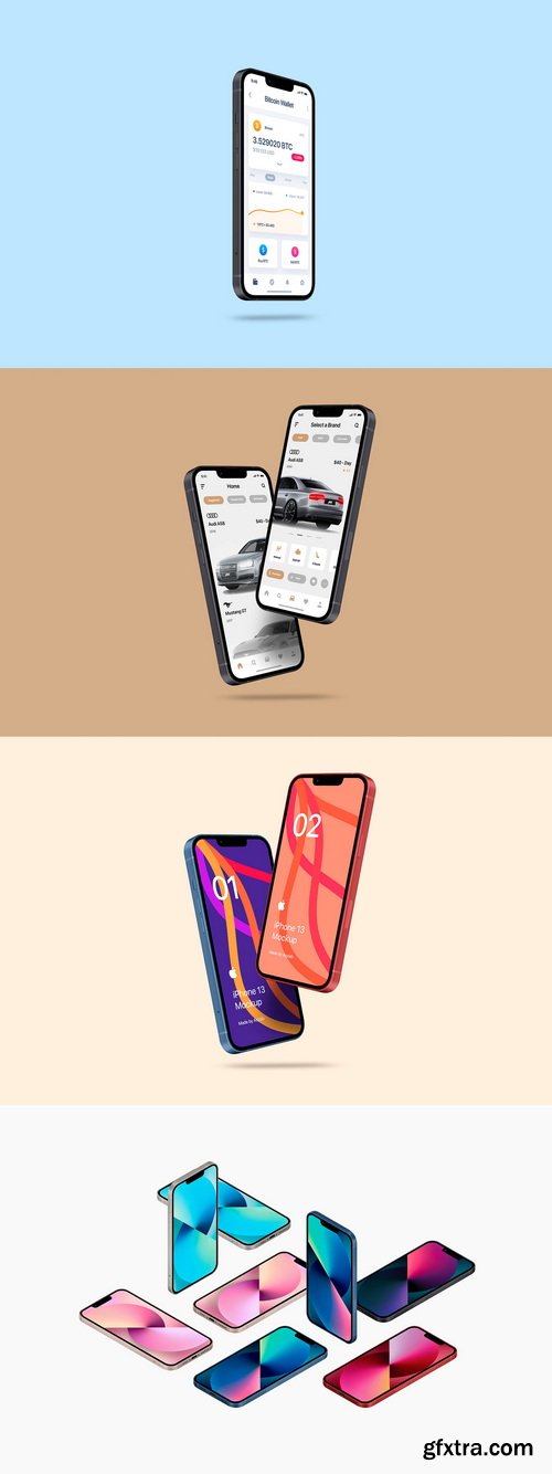 Asylab - iPhone 13 - 20 Mockups Scenes Asylab - iPhone 13 - 20 Mockups Scenes