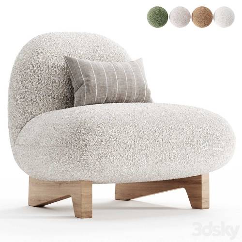 '3dsky Pro - Armchair Elvit Cozy Ivory from divan.ru'