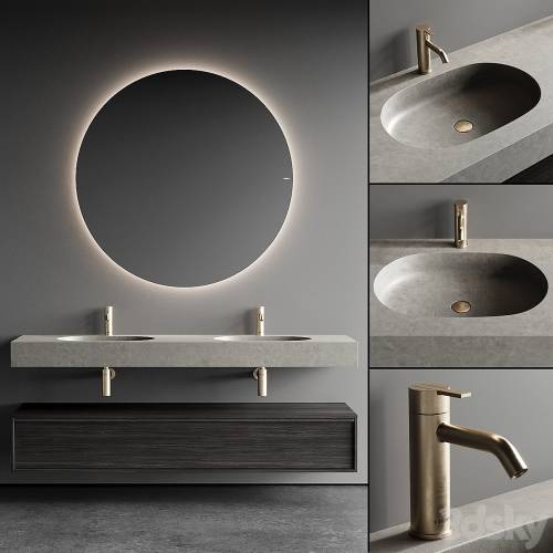 '3dsky Pro - Inbani Strato 02 B Vanity Unit Set 2'