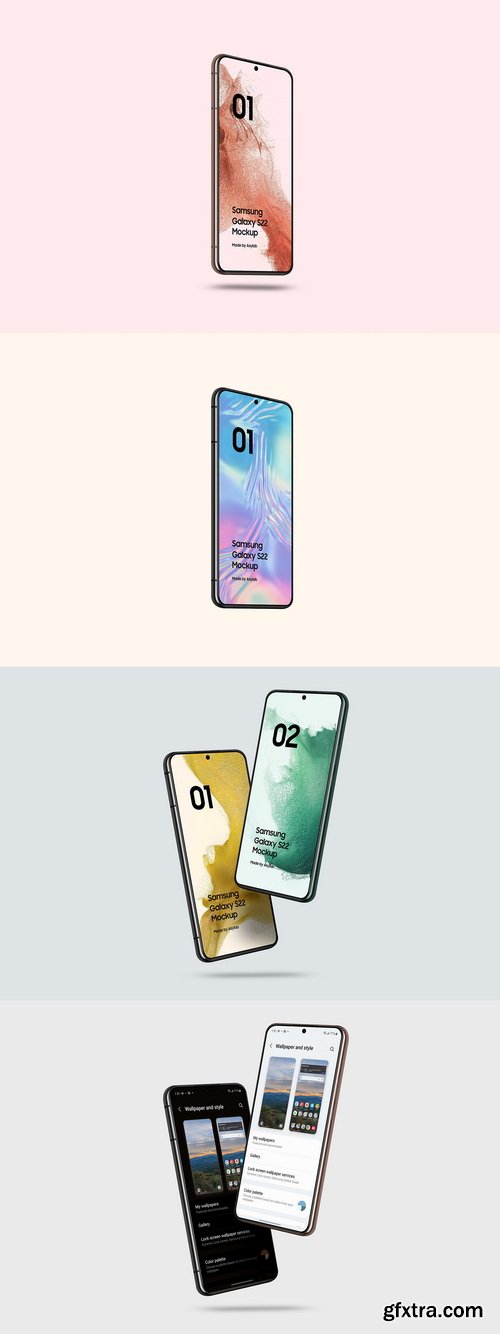 Asylab - Samsung Galaxy S22 - 20 Mockups Scenes Asylab - Samsung Galaxy S22 - 20 Mockups Scenes