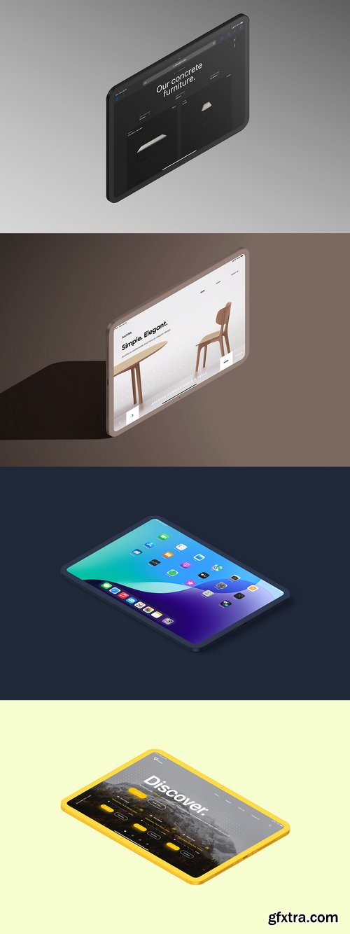 Asylab - iPad Pro Clay - 21 Mockups Scenes Asylab - iPad Pro Clay - 21 Mockups Scenes