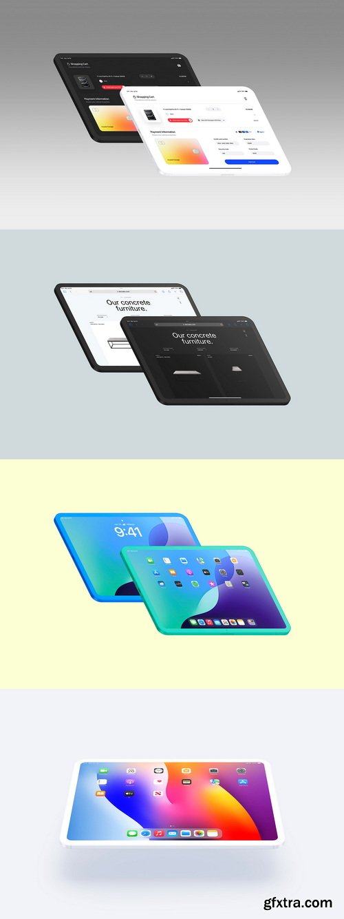 Asylab - iPad Pro Clay - 21 Mockups Scenes Asylab - iPad Pro Clay - 21 Mockups Scenes