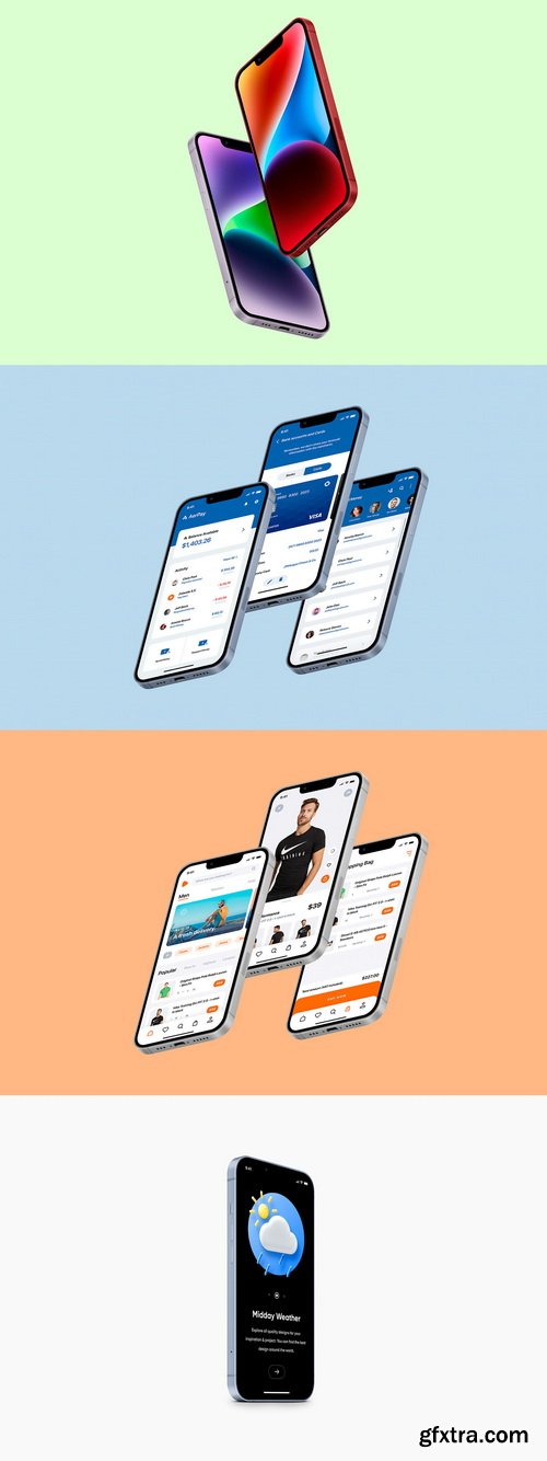 Asylab - iPhone 14 - 21 Mockups Scenes Asylab - iPhone 14 - 21 Mockups Scenes