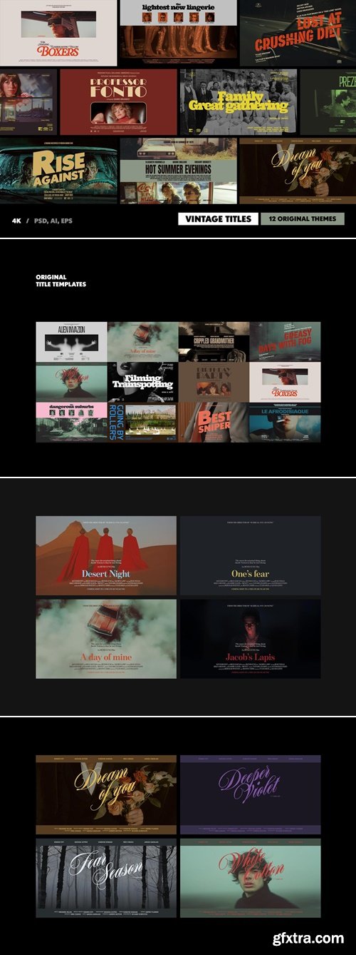 Pixelbuddha - Old Movie Titles Collection