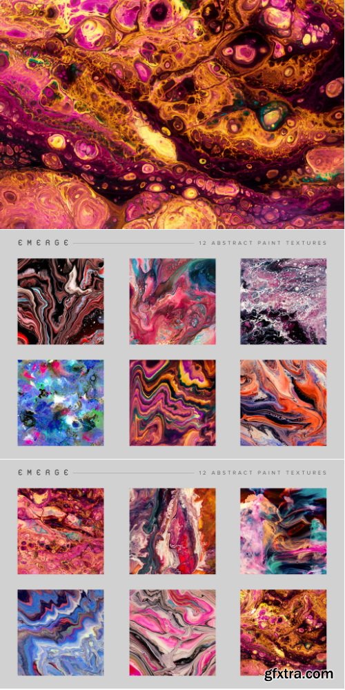 Chromasupply - Emerge: 12 Abstract Paint Textures