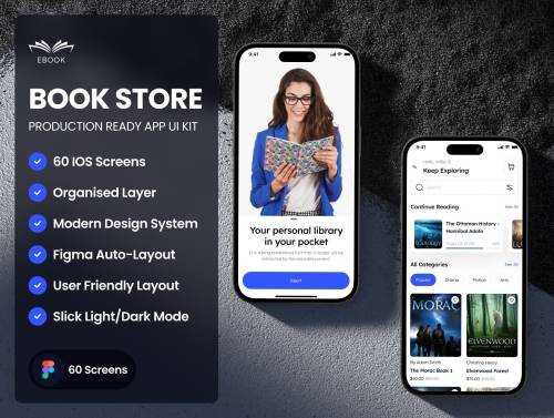 'EBook - Book Store App UI Kit'