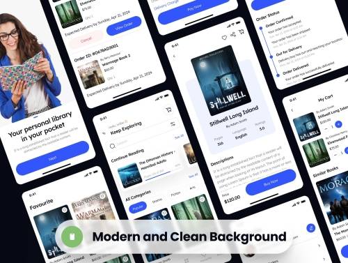'EBook - Book Store App UI Kit'