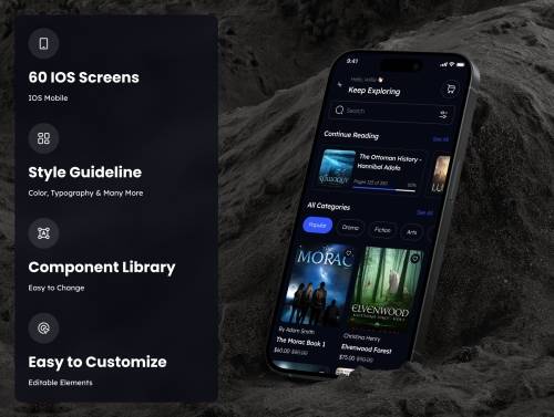 'EBook - Book Store App UI Kit'