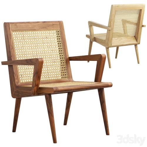 '3dsky Pro - Mid-century cane chair' '3dsky Pro - Mid-century cane chair'
