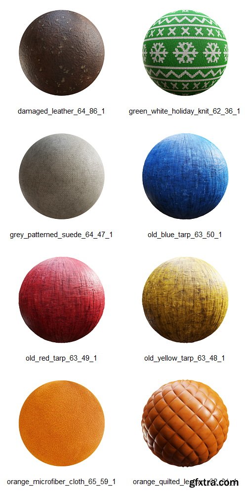 CGAxis Physical 9 - Leather & Fabrics 8K