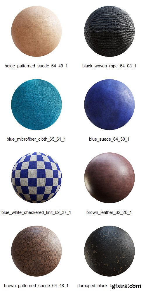 CGAxis Physical 9 - Leather & Fabrics 8K