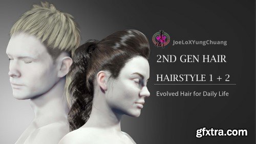 Reallusion – 2nd Generation Hair – HAIRSTYLE 1&2 Reallusion – 2nd Generation Hair – HAIRSTYLE 1&2