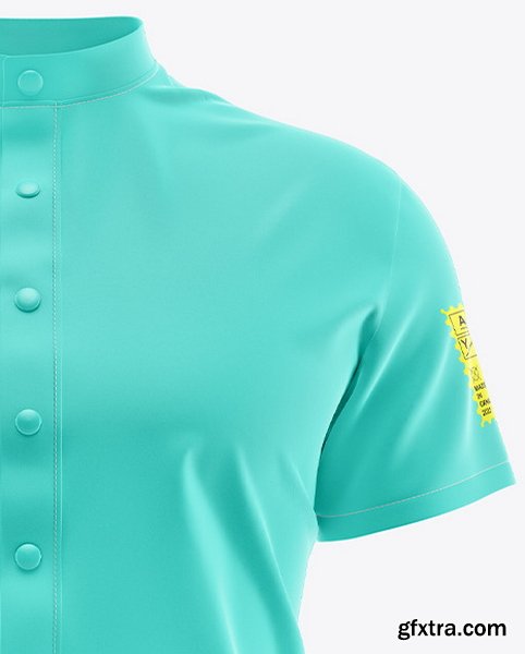 YellowImages - Men\'s Medical Shirt Mockup - Front View - 120048