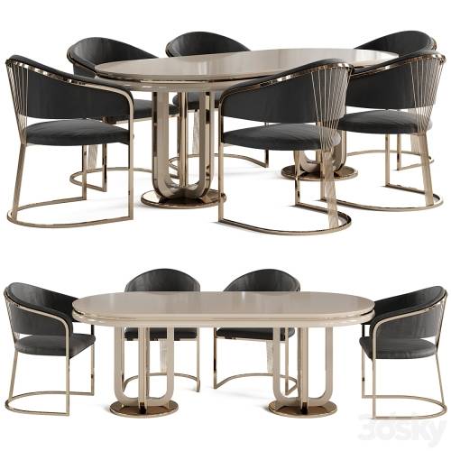 '3dsky Pro - Dining table and chair Newland Jaguar' '3dsky Pro - Dining table and chair Newland Jaguar'