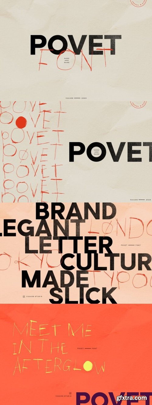 CreativeMarket - Povet Sans and Hand
