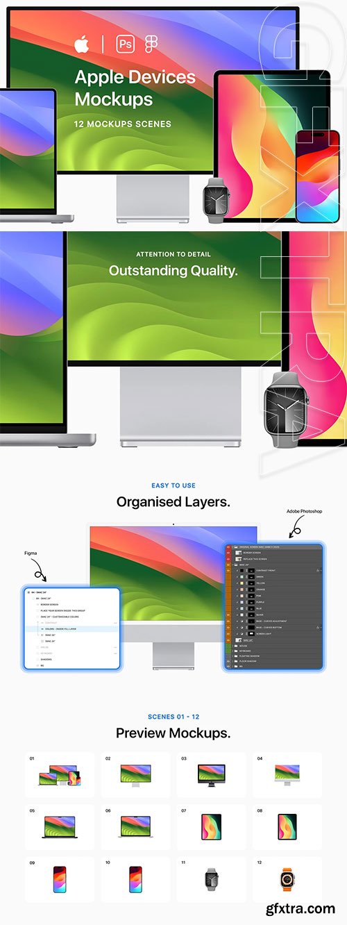 Asylab - Apple Devices - 12 Mockups Scenes Asylab - Apple Devices - 12 Mockups Scenes