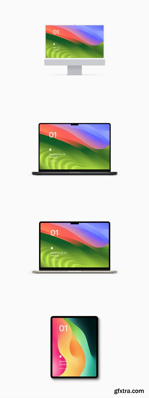 Asylab - Apple Devices - 12 Mockups Scenes