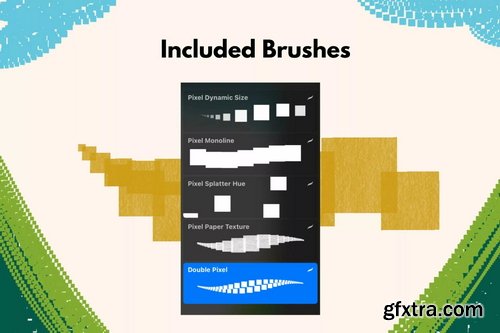 Brushgalaxy - Pixel Brush Set Vol 2 for Procreate