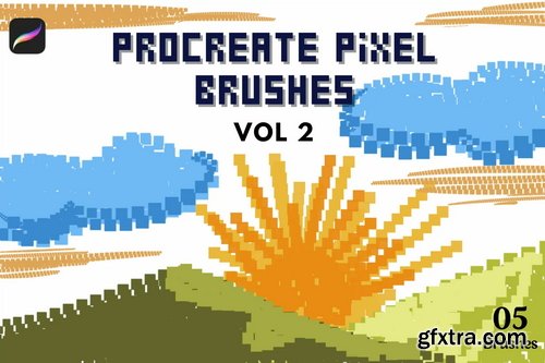 Brushgalaxy - Pixel Brush Set Vol 2 for Procreate