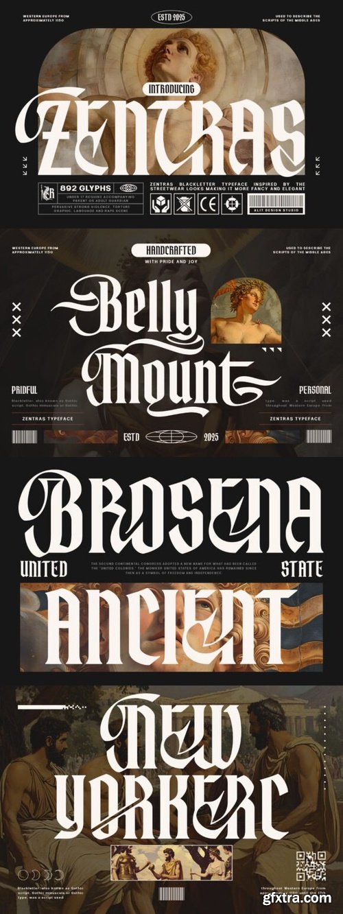 CreativeMarket - Zentras Typeface