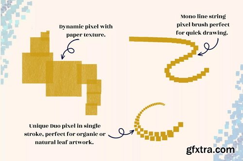 Brushgalaxy - Pixel Brush Set Vol 2 for Procreate