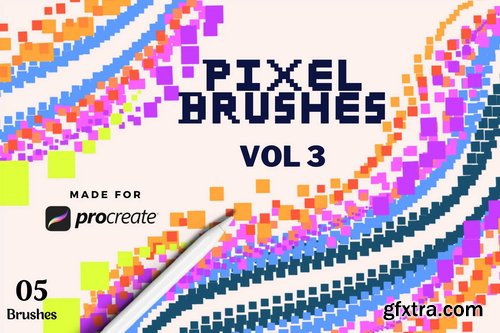 Brushgalaxy - Pixel Brush Set Vol 3 For Procreate