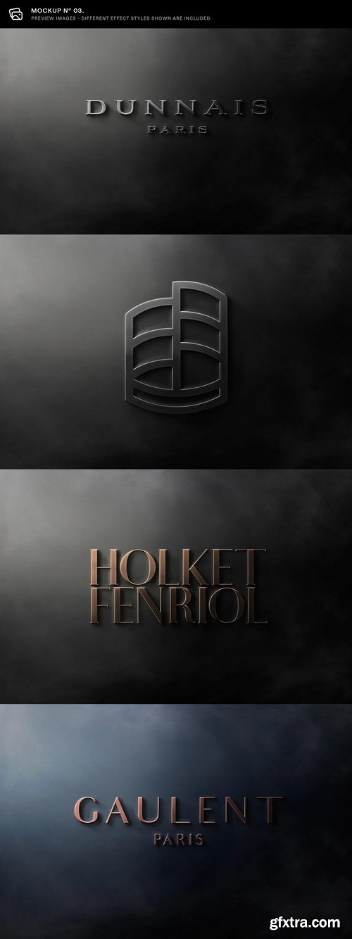 Asylab - 10 Deluxe Front Logo Mockups - V3