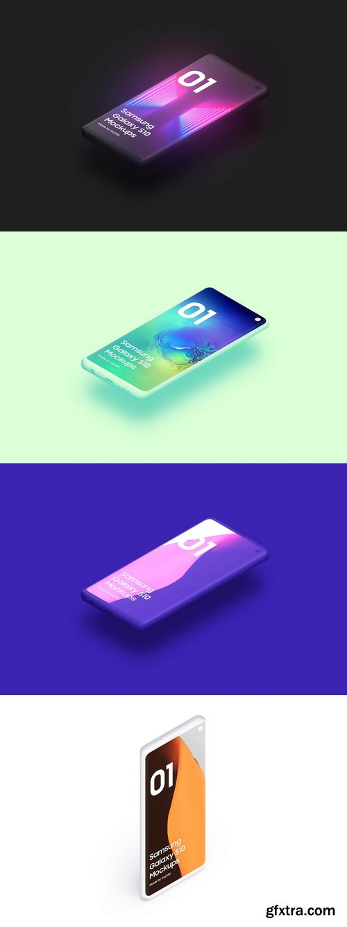 Asylab - Samsung Galaxy S10 - 21 Clay Mockups Scenes Asylab - Samsung Galaxy S10 - 21 Clay Mockups Scenes