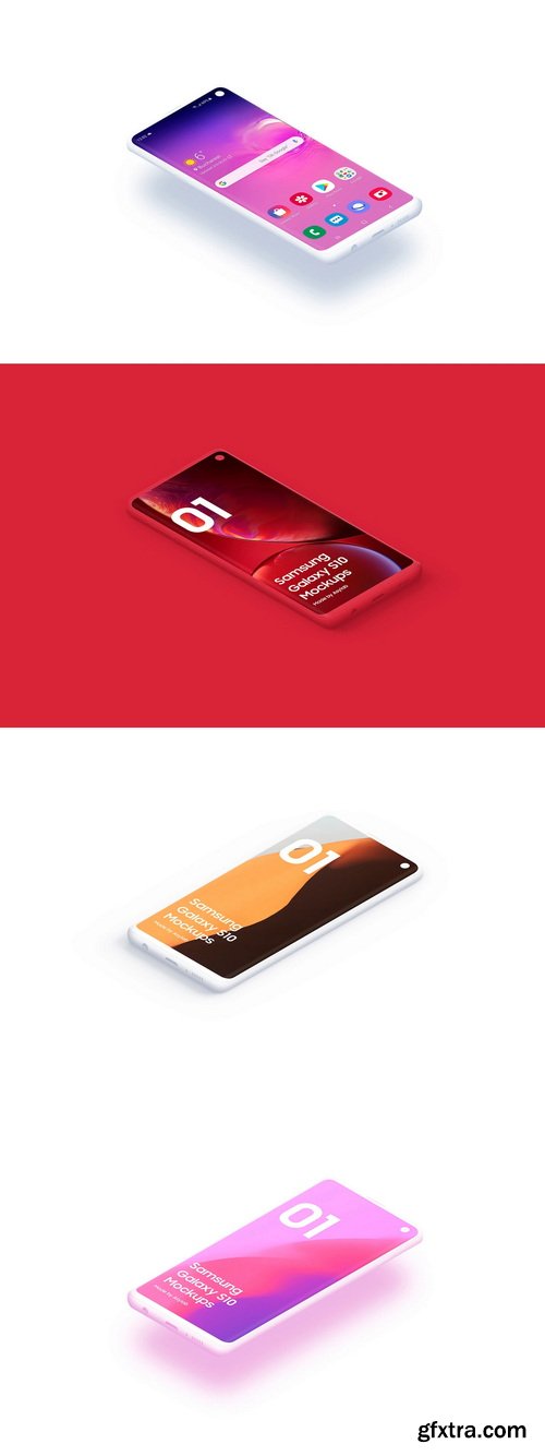 Asylab - Samsung Galaxy S10 - 21 Clay Mockups Scenes Asylab - Samsung Galaxy S10 - 21 Clay Mockups Scenes