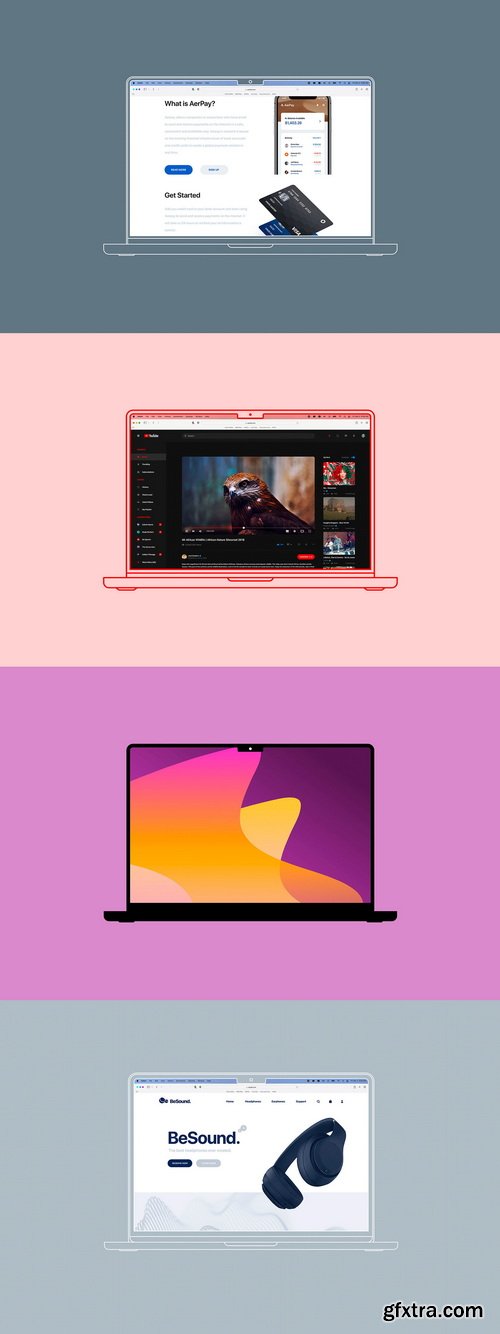 Asylab - Apple Devices Outline &amp; Fill - 12 Mockups Scenes