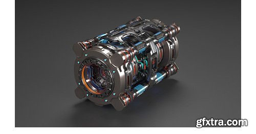 Artstation - Sci Fi Mega Elements KITBASH - SUBDIVISION READY - Full 3D pack