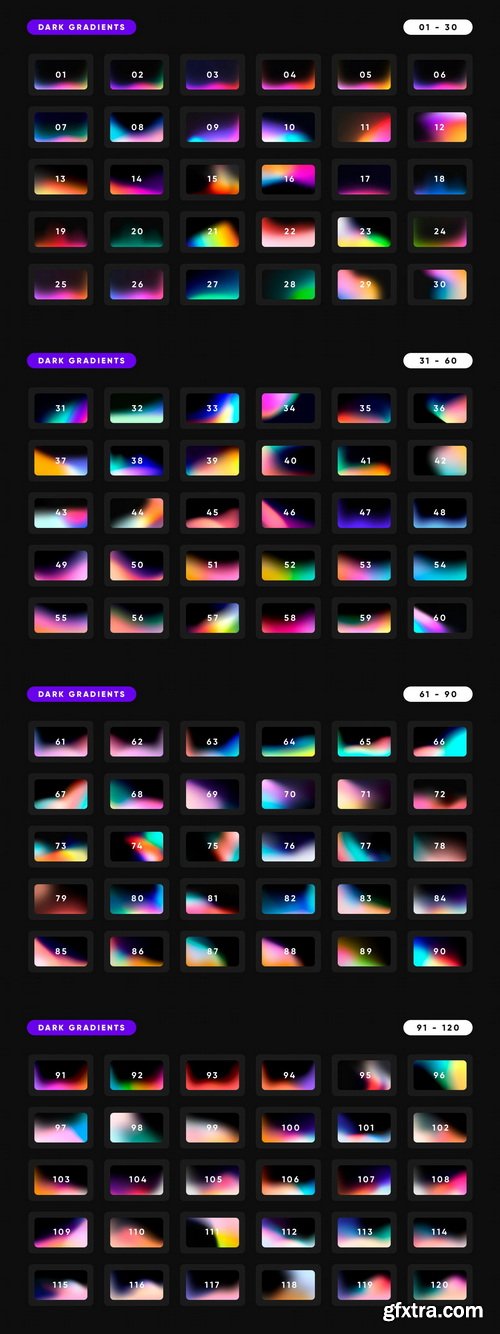 Asylab - 150 Dark Gradients Collection