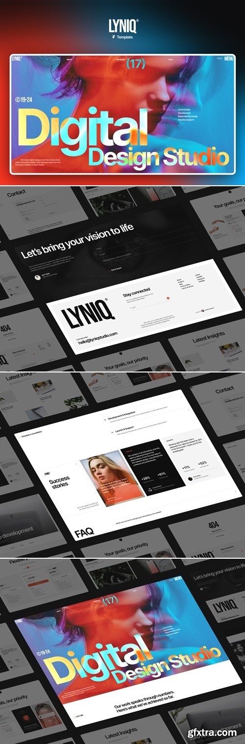 LYNIQ© - Agency Framer Website Template