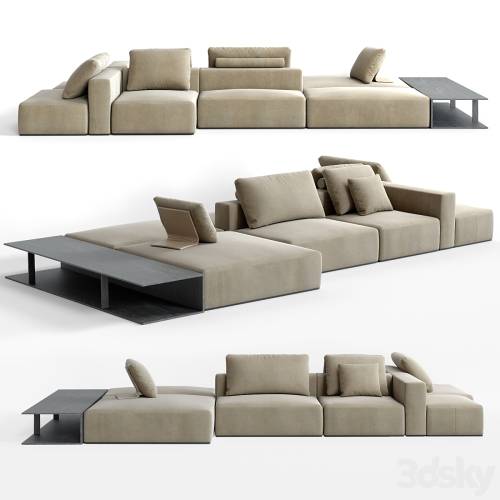 '3dsky Pro - WESTSIDE DIVANO Jean-Marie Massaud (2019)'