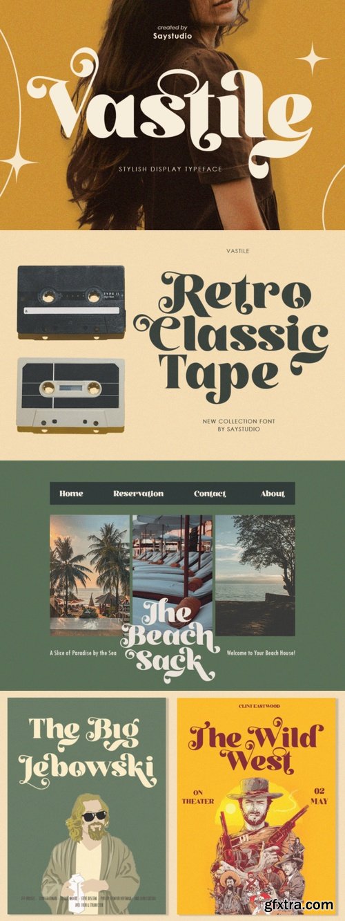 CreativeMarket - Vastile - Stylish Display Font