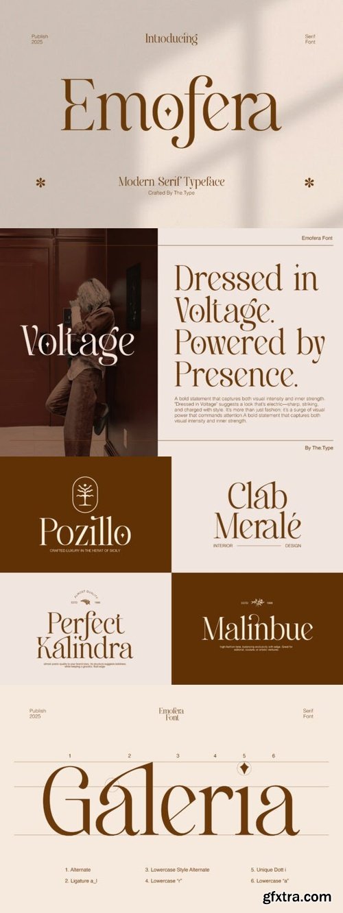 CreativeMarket - Emofera | Modern Serif Font
