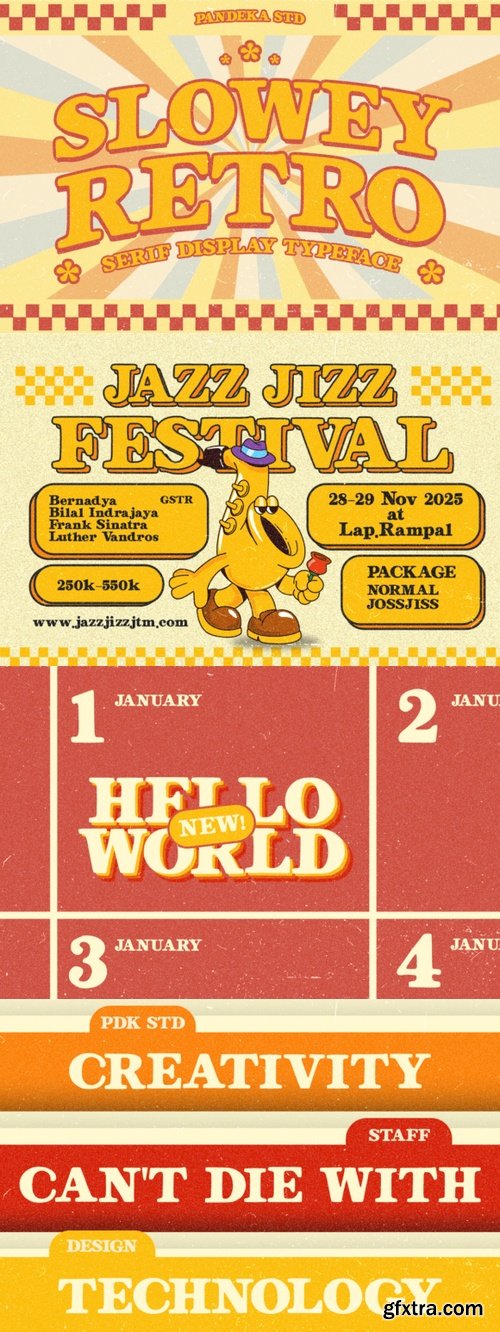 CreativeMarket - Slowey Retro - Playful Serif Display