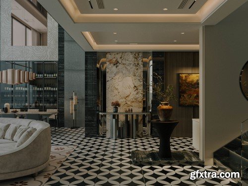 Living Room Interior Scene 03