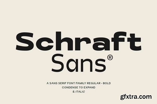 CreativeMarket - Schraft Sans Font Family