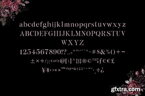CreativeMarket - Thornelia Modern Gothic Serif Font