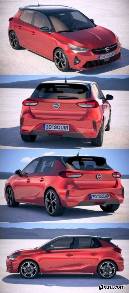 Opel Corsa 2020 3D Model