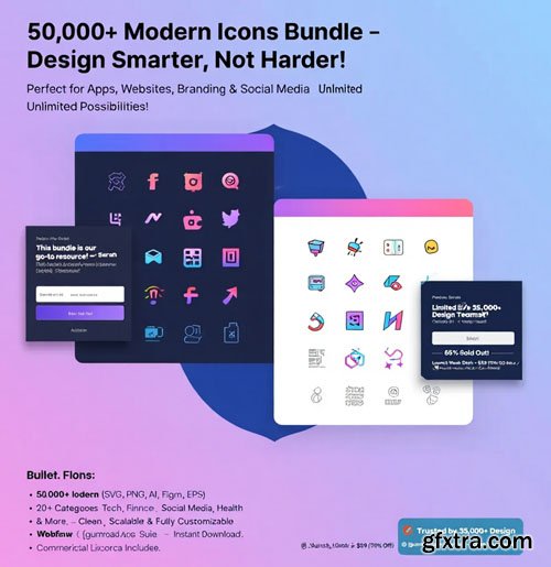 Ultimate Collection of 50K Modern Icons Bundle Ultimate Collection of 50K Modern Icons Bundle