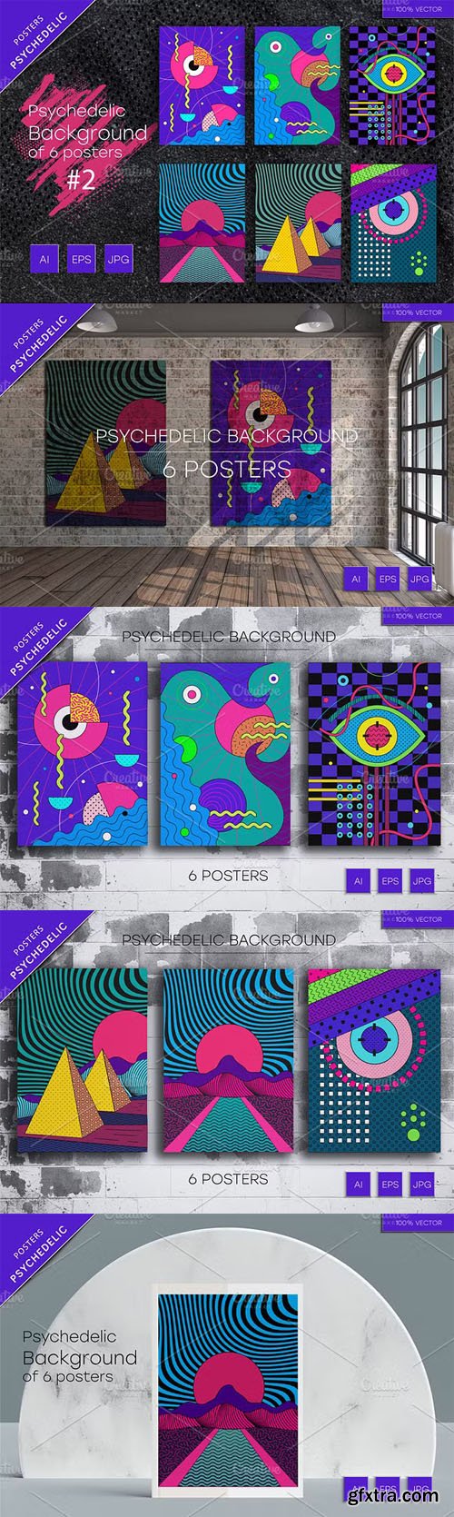 Psychedelic Abstract Vector Backgrounds & Posters Psychedelic Abstract Vector Backgrounds & Posters