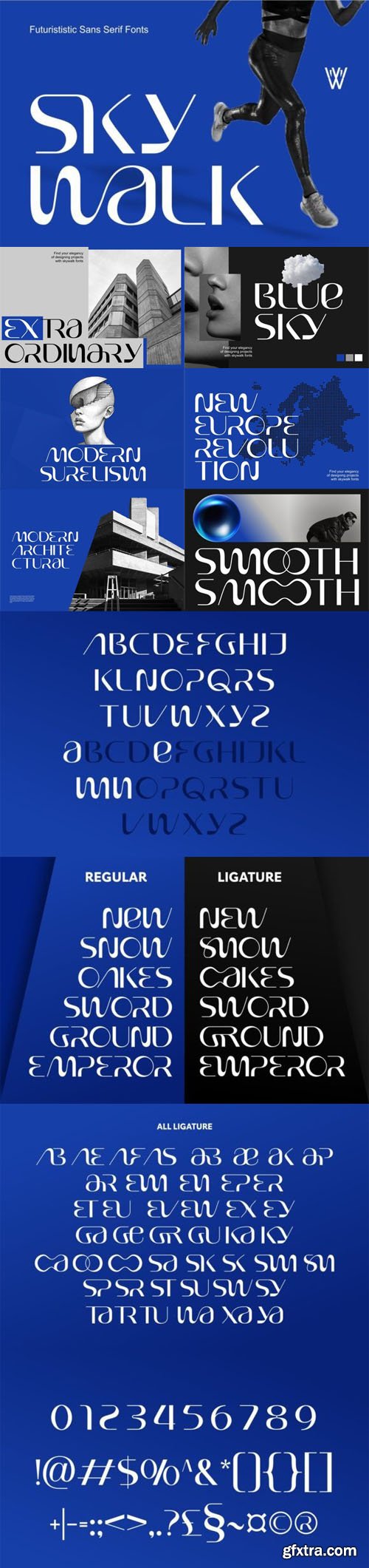 Sky Walk - Futuristic Sans Serif Font Sky Walk - Futuristic Sans Serif Font