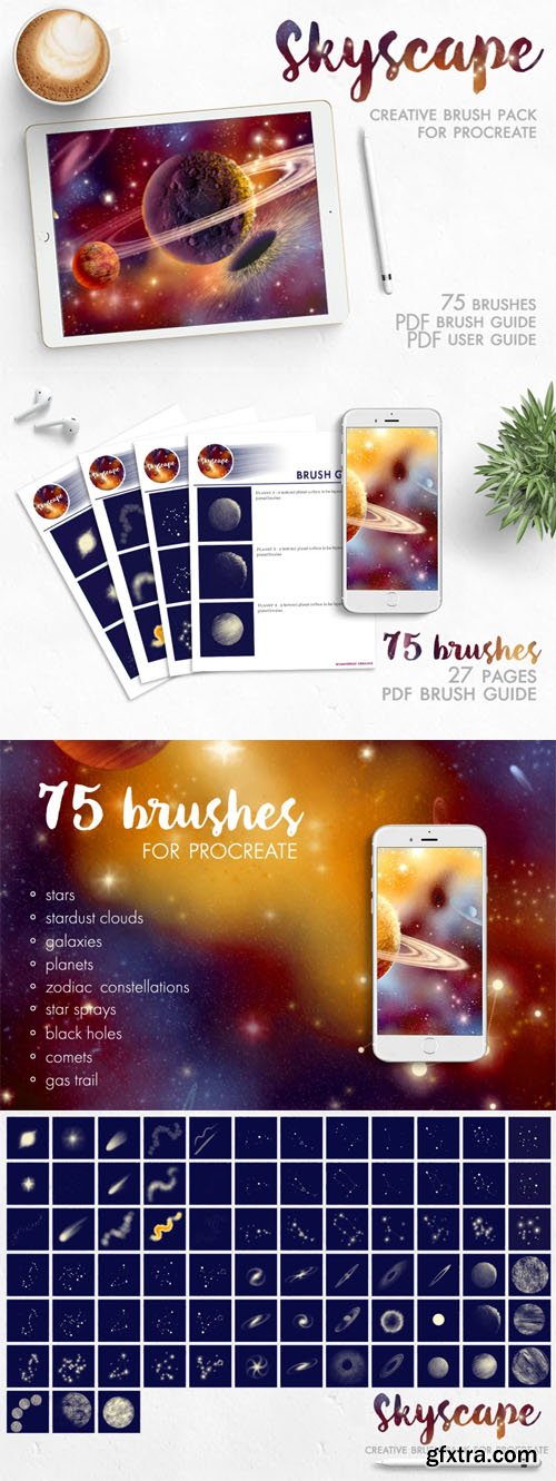 Creative Skyscape Toolkit - Procreate Brushes Pack Creative Skyscape Toolkit - Procreate Brushes Pack